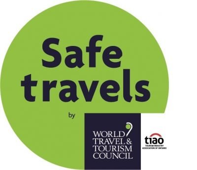 Safe travels by World Travel and Tourism Council icon